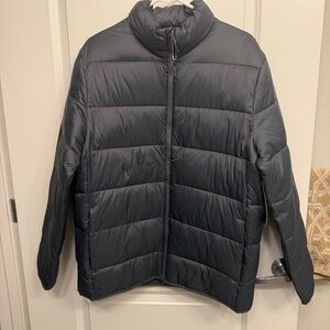 Men's Swiss + Tech Puffer Jacket Gray M Medium Brand New